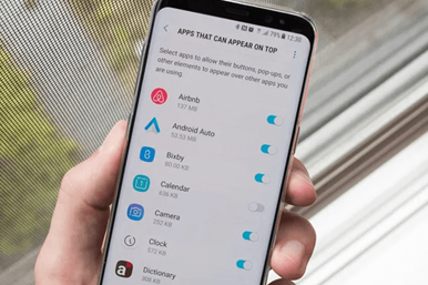 حل مشکل این ویژگی غیرفعال شده چون سرعت تلفنتان را کاهش میدهد | نمایش روی سایر برنامه ها